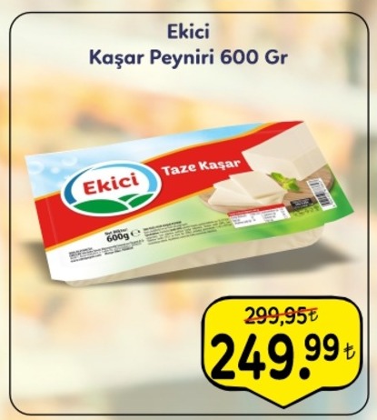 Ekici Kaşar Peyniri 600 Gr