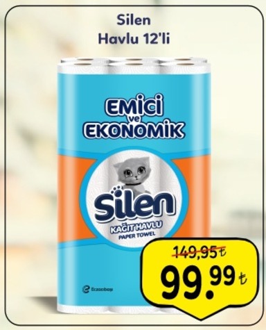 Silen Havlu 12'Li