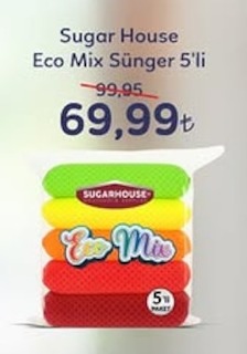 Sugar House Eco Mix Sünger 5'Li