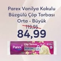 Parex Vanilya Kokulu Büzgülü Çöp Torbası Orta - Büyük Boy