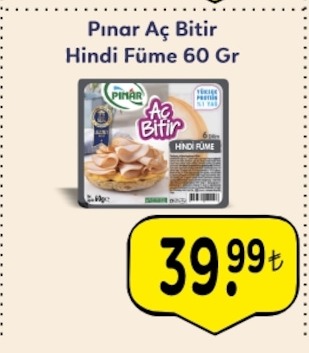 Pinar Aç Bitir Hindi Füme 60 Gr