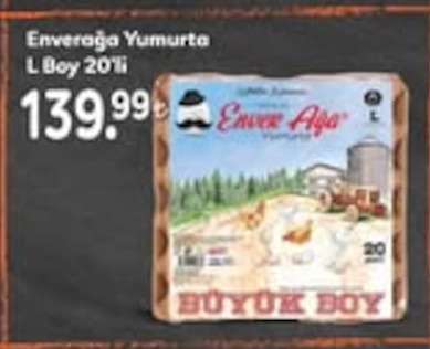 Enveraga Yumurta L Boy 20 Li