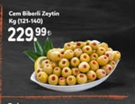 Cem Biberli Zeytin Kg (121-140)