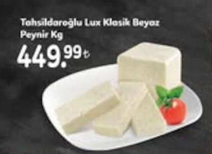 Tahsildaroğlu Lux Klasik Beyaz Peynir Kg