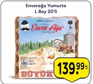 Enverağa Yumurta L Boy 20'Li