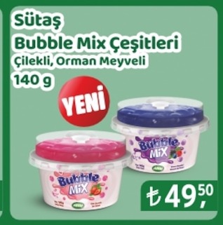 Sütaş Bubble Mix Çeşitleri 140G