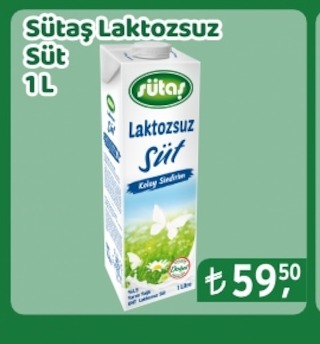 Sütaş Laktozsuz Süt 1L
