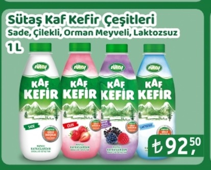 Sütaş Kaf Kefir Çeşitleri 1L