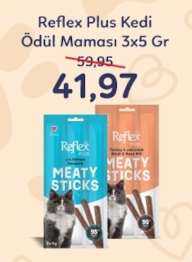 Reflex Plus Kedi Ödül Maması 3X5 Gr