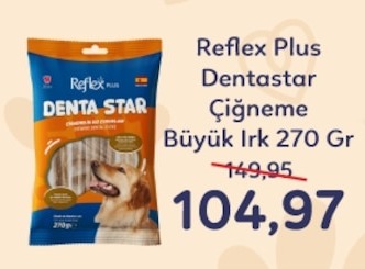 Reflex Plus Dentastar Çiğneme Büyük Irk 270 Gr
