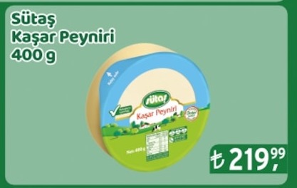 Sütaş Kaşar Peyniri 400 G