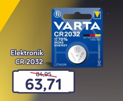 Varta Elektronik Cr 2032