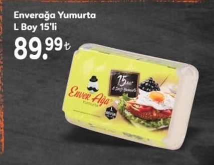 Enverağa Yumurta L Boy 15'Li