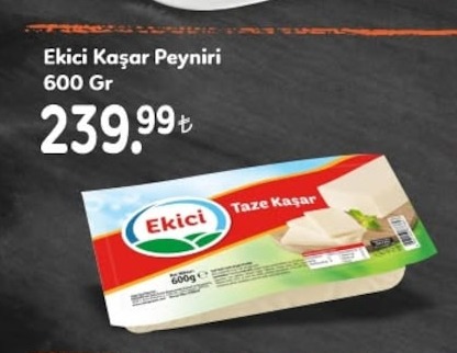 Ekici Kaşar Peyniri 600 Gr