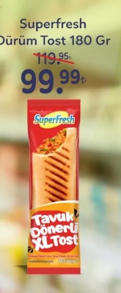 Superfresh Dürüm Tost 180 Gr