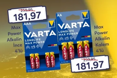 Varta Max Power Alkalin Kalem 4'Lü Aa