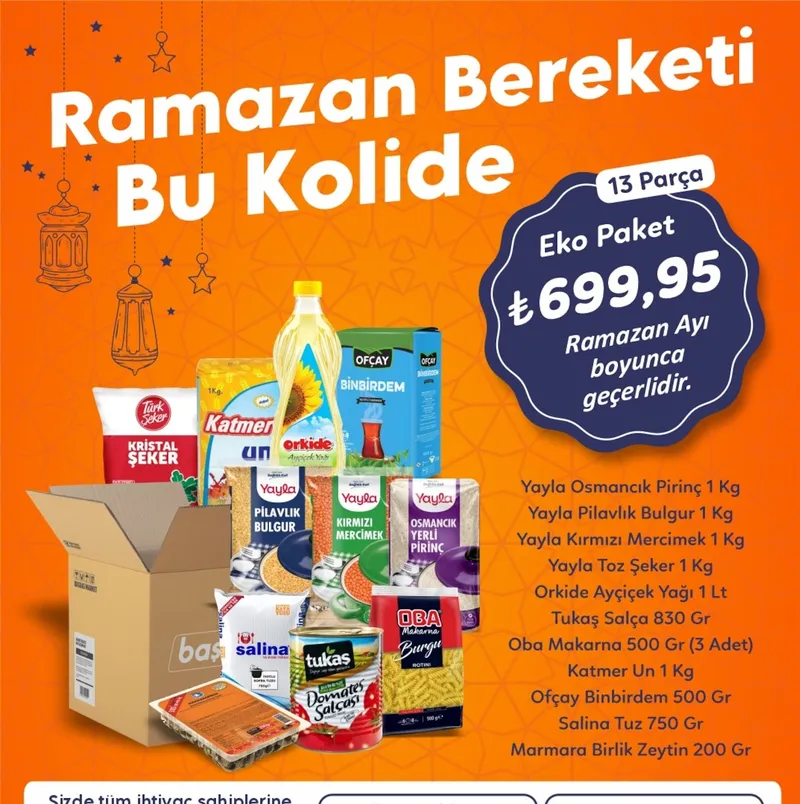 Ramazan Bereketi Bu Kolide Eko Paket