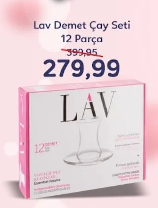Lav Demet Çay Seti 12 Parça