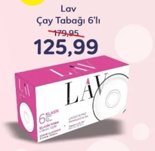 Lav Çay Tabağı 6'Lı