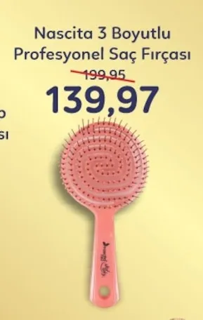 Nascita 3 Boyutlu Profesyonel Saç Fırçası