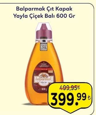 Balparmak Çıt Kapak Yayla Çiçek Balı 600 Gr