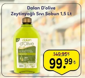 Dalan D'Olive Zeytinyağlı Sıvı Sabun 1,5 Lt