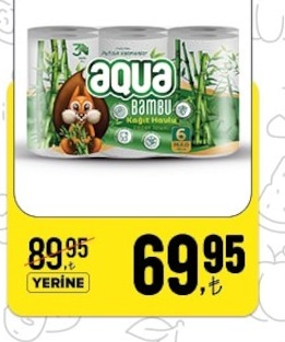 Aqua Bambu Kağıt Havlu 6'Lı