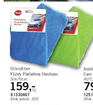 Mikrofiber Yüzey Parlatma Havlusu 50X70Cm