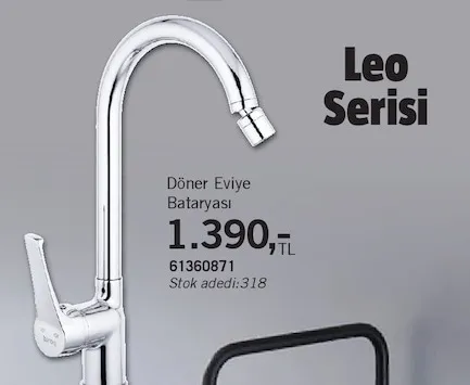 Leo Serisi Döner Eviye Bataryası