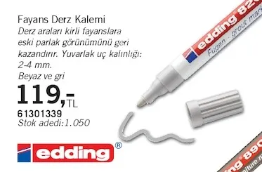 Edding Fayans Derz Kalemi