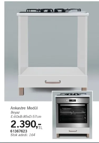 Ankastre Modül Beyaz
