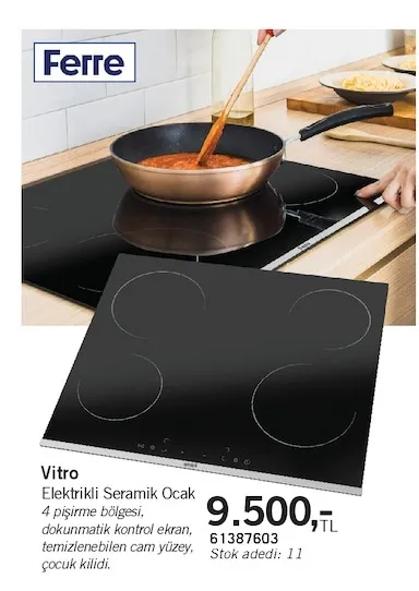 Vitro Elektrikli Seramik Ocak