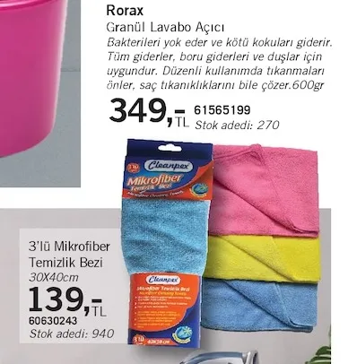 Rorax Granül Lavabo Açıcı 600Gr