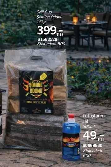 Grill Cup Şömine Odunu 15Kg