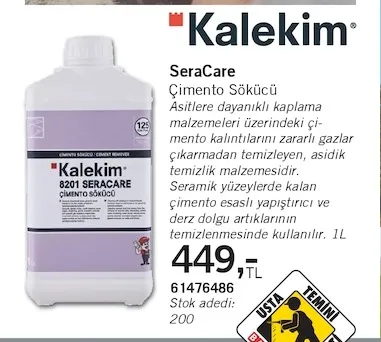 Kaleki̇M Seracare Çimento Sökücü 1L