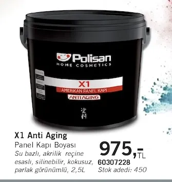 Polisan X1 Anti Aging Panel Kapı Boyası 2,5L