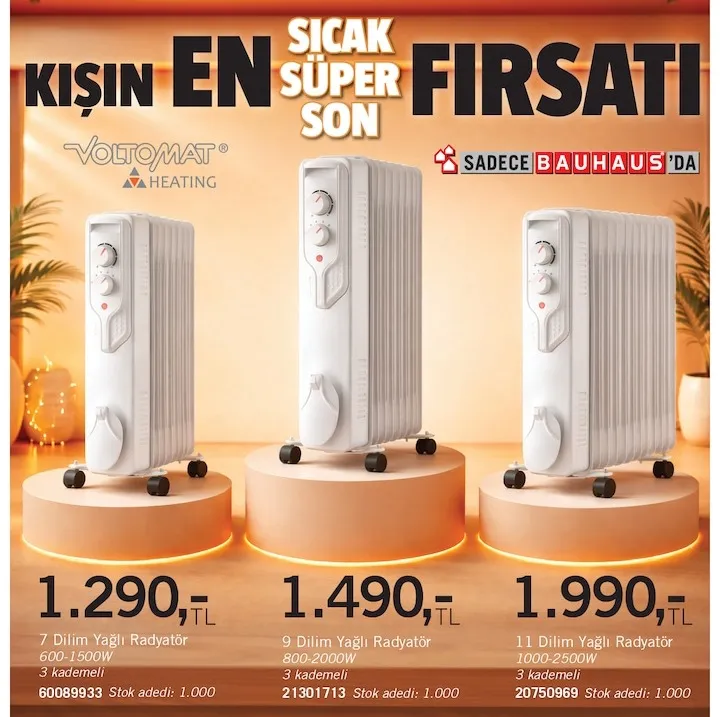 Voltomat 7 Dilim Yağlı Radyatör