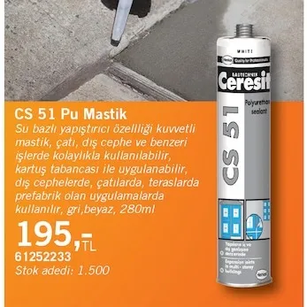 Ceresit Cs 51 Pu Mastik 280Ml