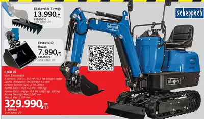 Scheppach Ekskavatör