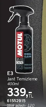 Motul E3 Jant Temizleme 400Ml