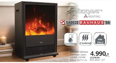 Voltomat Dekoratif Şömine