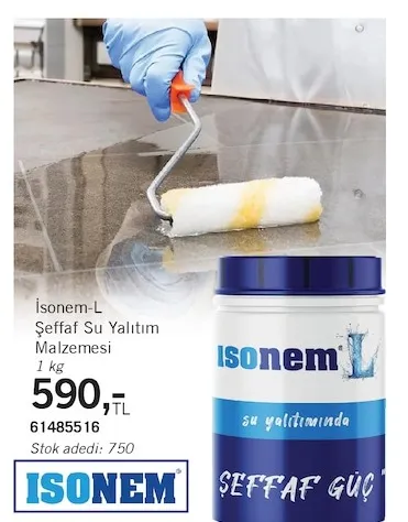 Isonem-L Şeffaf Su Yalıtım Malzemesi 1 Kg