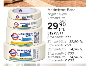 Maskeleme Bandı 18Mmx40M