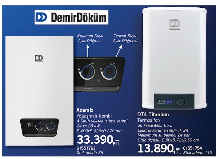 Demirdöküm Ademix Yoğuşmalı Kombi
