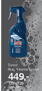 Susuz Araç Yıkama Spreyi