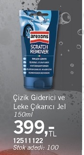 Çizik Giderici Ve Leke Çıkarıcı Jel 150Ml
