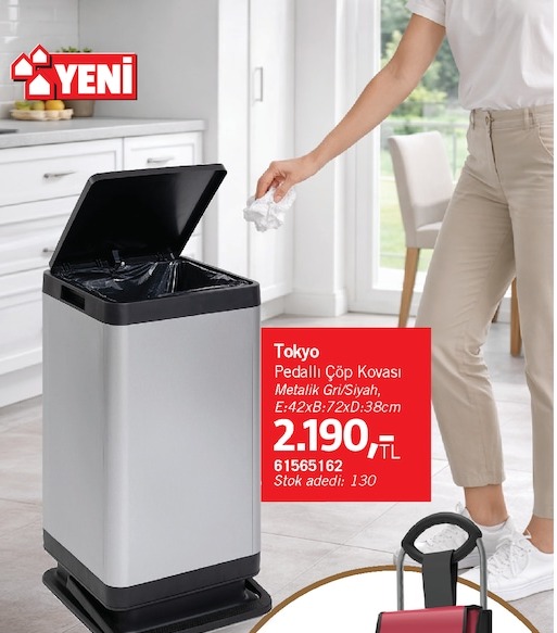 Tokyo Pedallı Çöp Kovası