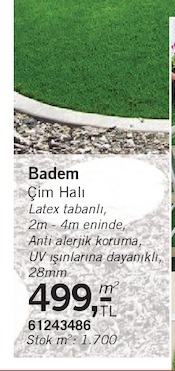 Badem Çim Halı