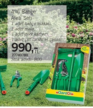 4'Lü Bahçe Aleti Seti