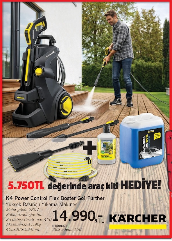 K4 Power Control Flex Boster Go! Further Yüksek Basınçlı Yıkama Makinesi